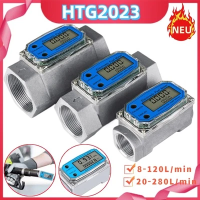 MARKENLOS Digital Zählwerk Turbine Durchflussmesser Flow Meter für Wasser Diesel Ölzähler