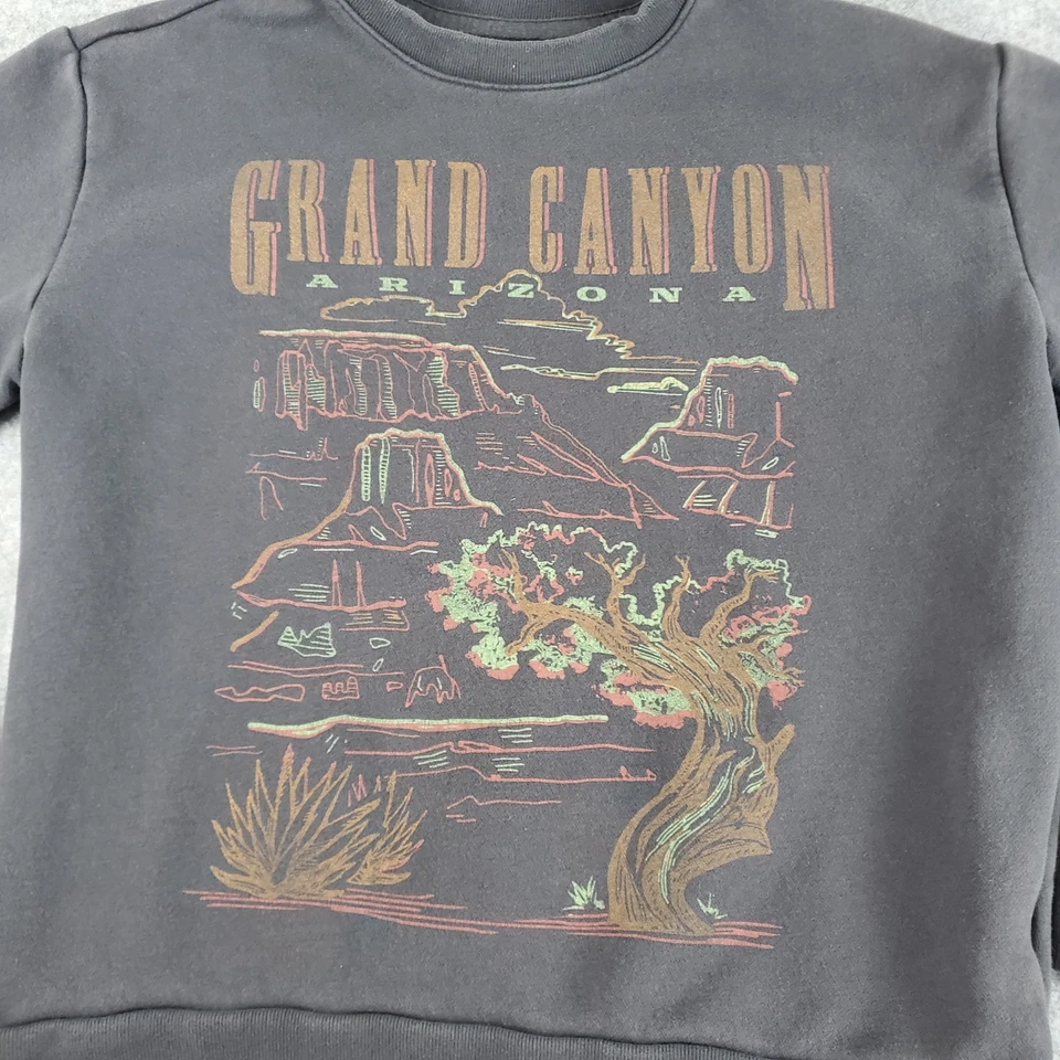 Grand Canyon x Hollister Sweatshirt Womens Medium Gray Crew Neck Long Sleeve - Image 3 of 4