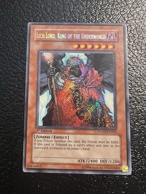Yugioh! Lich Lord, King of the Underworld - FOTB-EN062 - Secret Rare - 1st Ed LP
