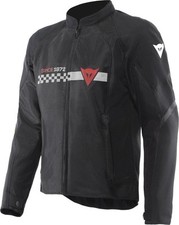 GIACCA ESTIVA JACKET MOTO DAINESE HEROSPHERE AIR STRIPES TEX BLACK RED