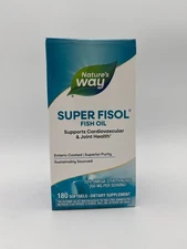 NATURES WAY SUPER FISOL FISH OIL 180 SOFTGELS EXP 5/31/2026 NEW & SEALED! MR 170
