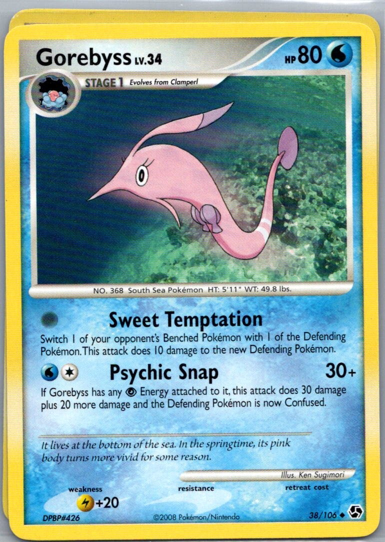 Pokemon TCG Gorebyss 38/106 Great Encounters NM