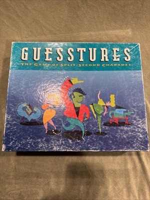 Hasbro Guesstures The Game of Split Second Charades First Edition