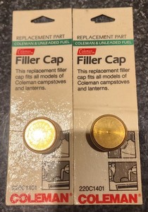 (2) Coleman 3000000454 Filler Caps Lantern  425A1405- MADE IN USA 90s Lot