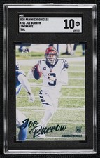 2020 Panini Chronicles Luminance Update Rookies Teal Joe Burrow SGC 10 GEM RC