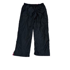 Athletic Works Black Lined Track Pants Athletic Joggers Ladies L 12 14