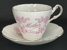 REGENCY (England) Bone China Cup And Saucer “Mother”