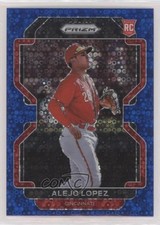 2022 Panini Prizm Tier III Blue Donut Circle Prizm 77/199 Alejo Lopez #246 0s1o