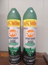 Lot of 2 OFF Deep Woods Sportsmen 33 DEET Insect Mosquito Repellent 8 oz NEW
