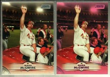 Mark McGwire 2025 Topps Stadium Club Neon Pink Parallel + Base #15