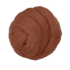Wool Roving Yarn, 150G/5.3OZ Felting Wool Pure Roving Yarn, Light Khaki