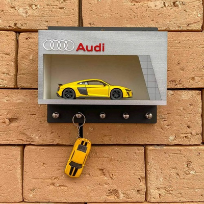 #ad Audi Dealership Wall Key Hook Rack Exclusive Handmade Homage Non Official Item $81.99