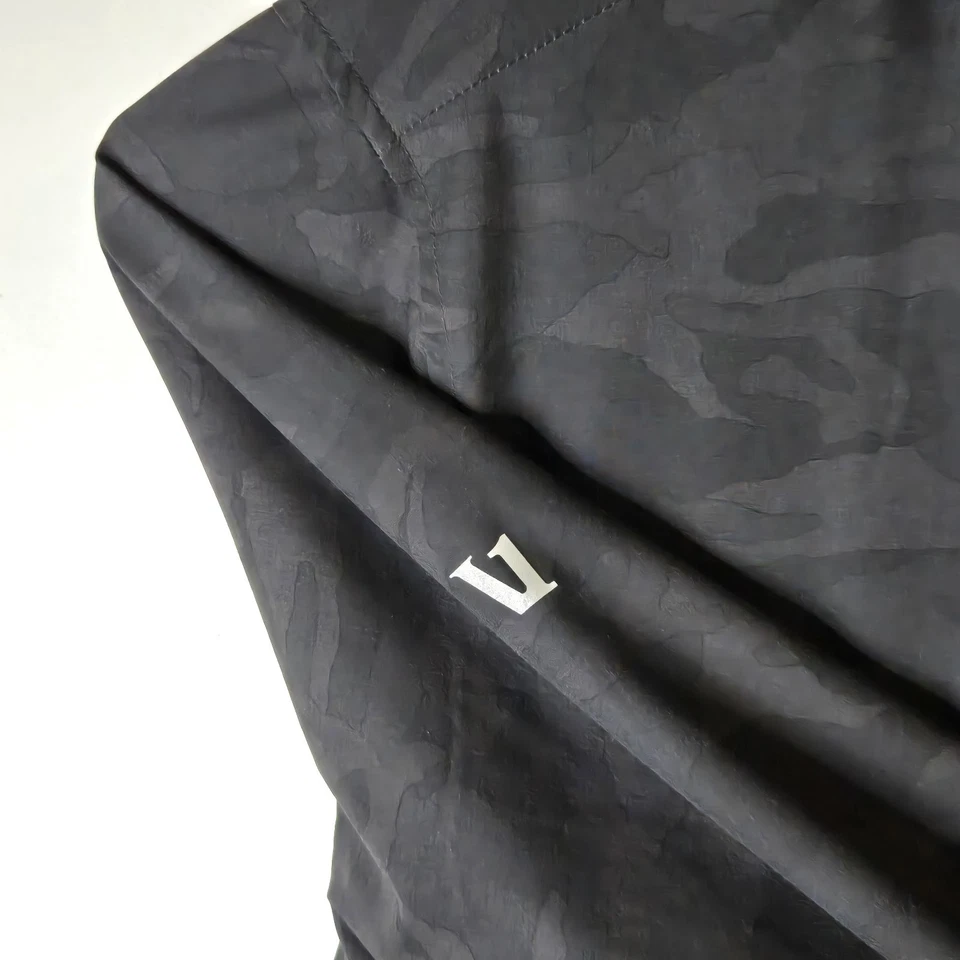 Vuori Outdoor Trainer Shell Black Camo Jacket Full Zip  V512 Athletic Mens L - Image 4 of 4
