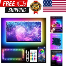 LED Lights for TV, 16.4ft LED Lights for 45-75 Inch TVs, RGB TV Backlight Beh...
