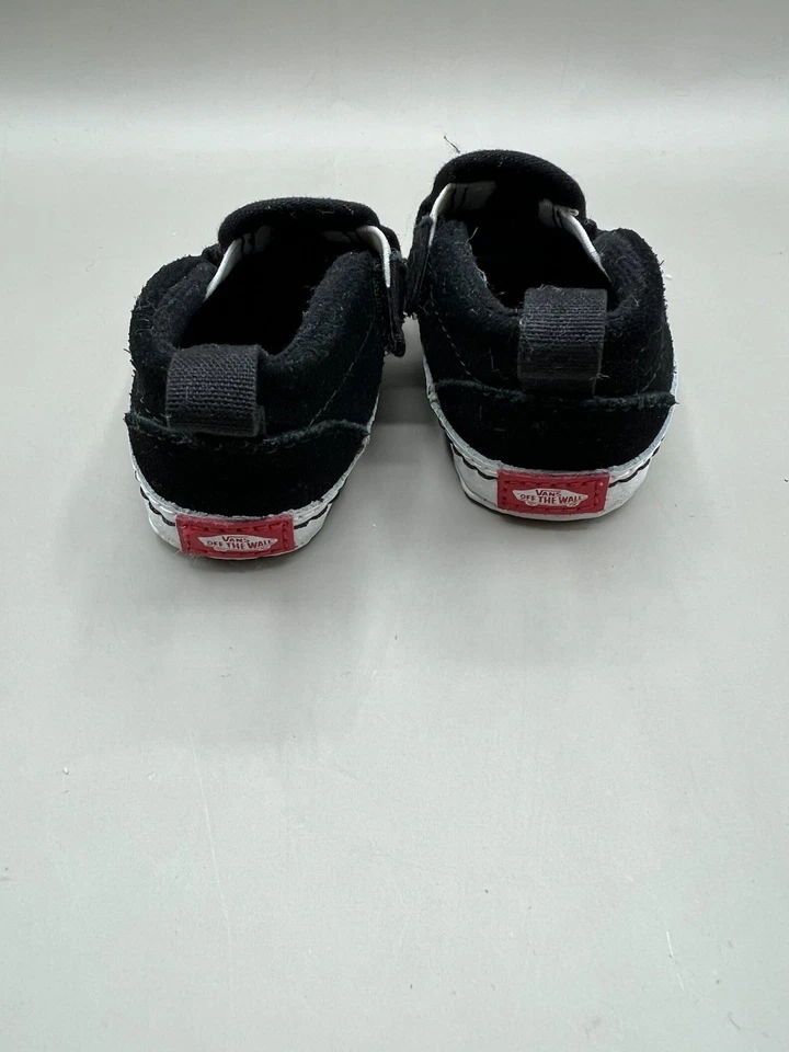 Zapatos Vans Infantil Sin Cordones Cuna Cuadros Iridiscentes Talla 2 Foto 3 de 4