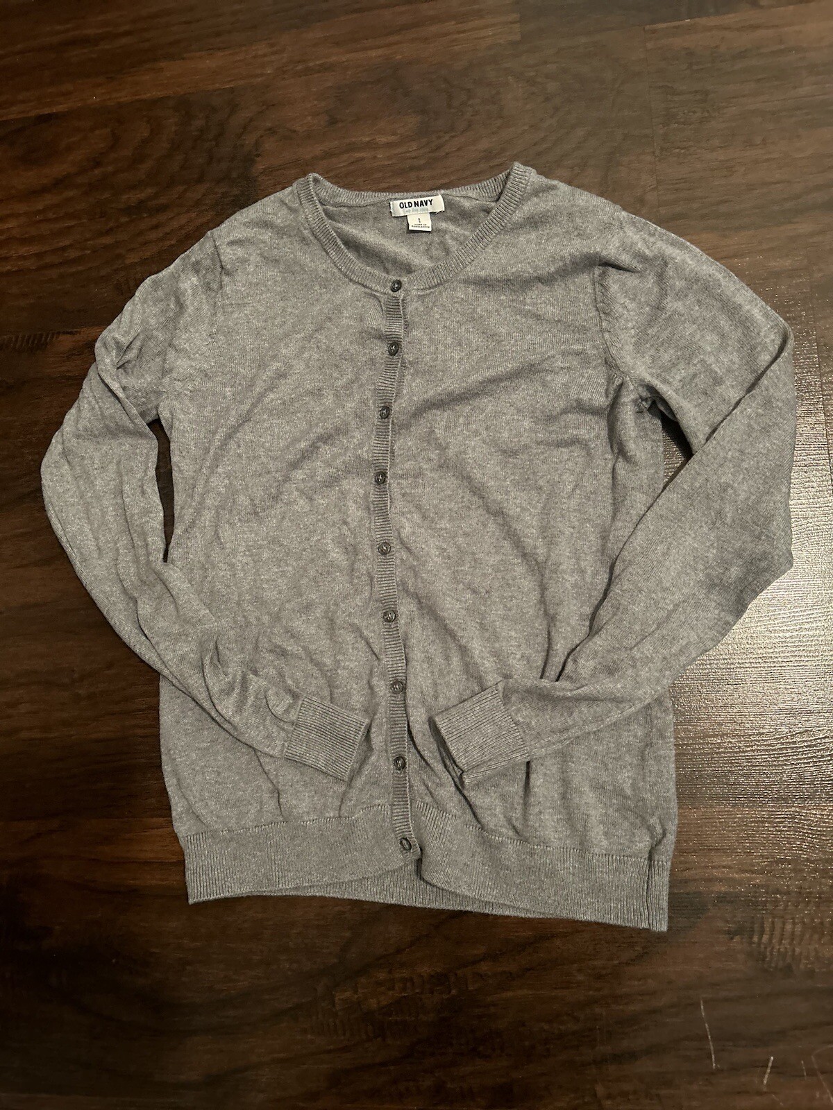 LADIES SZ S OLD NAVY BUTTON FRONT LONG SLEEVED LIGHTWEIGHT CARDIGAN