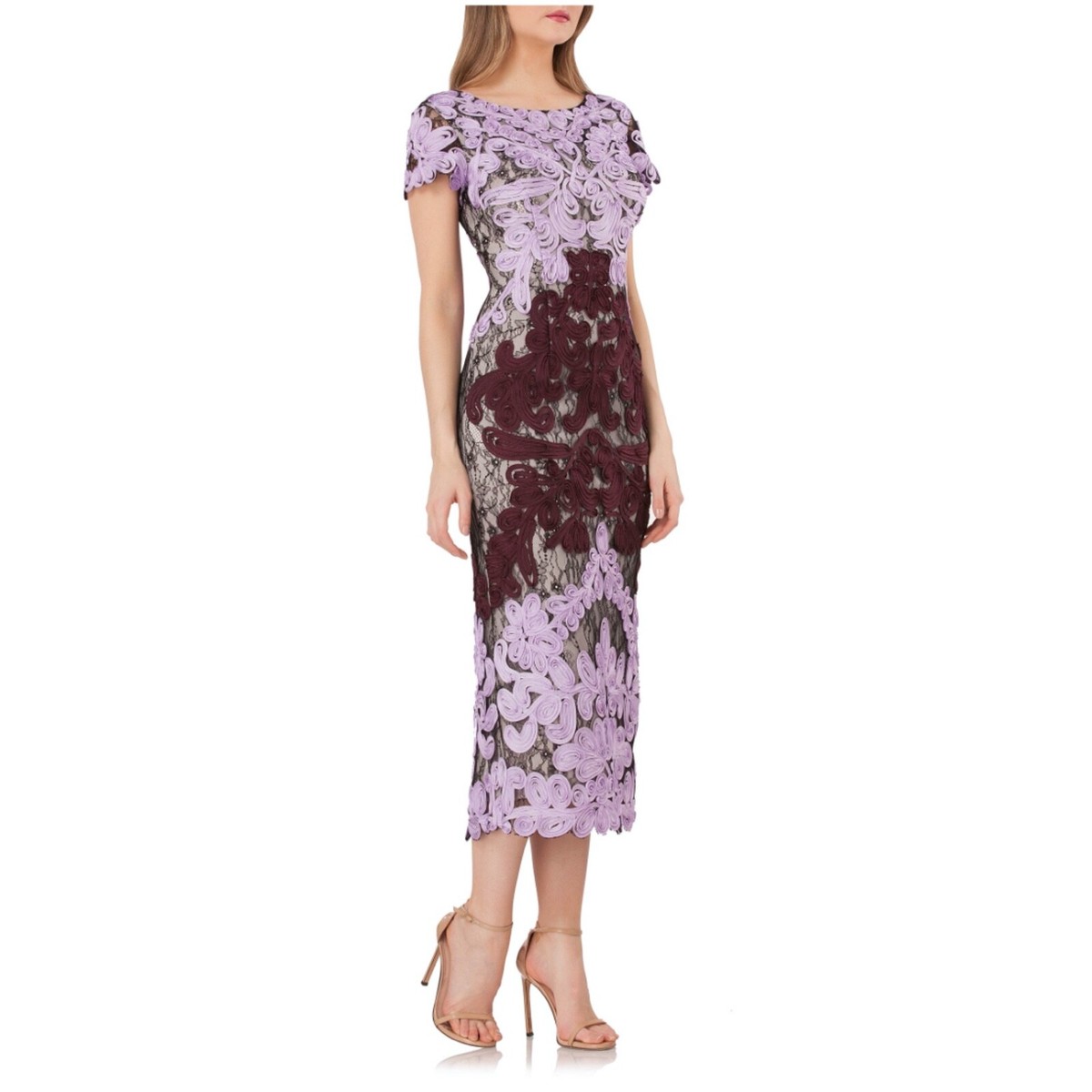 knee length dresses for ladies Alyssum Dress in Orchid