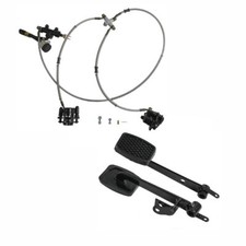 Go kart Twin Disc Foot Brake Caliper Master Cylinder Pedal Kit ATV Quad Buggy