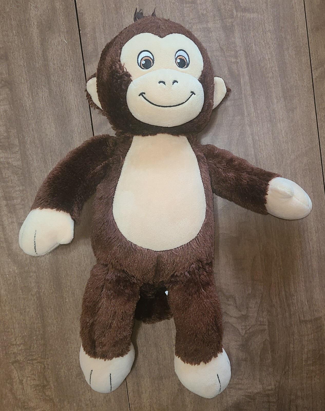 Build-A-Bear Curious George 16-Inch Brown Plush Monkey Stuffed Animal Clean