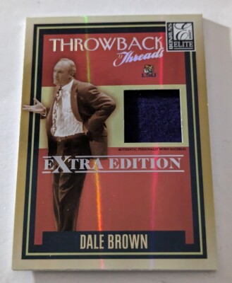 Dale Brown 2007 Donruss Elite Extra Edition Throwback Threads Used Relic #D /500