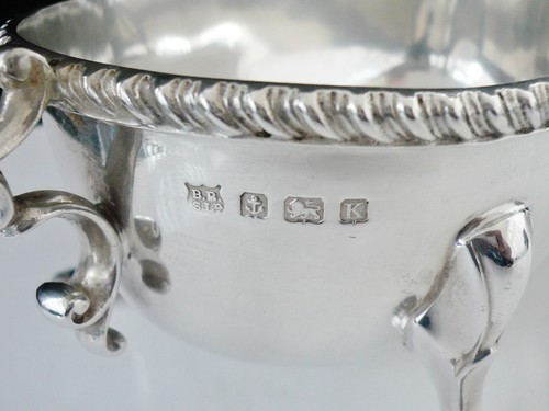 HEAVY Sterling Silver Sauce Gravy Boat, Barker Brothers Silver Ltd 1934 - Picture 10 of 12