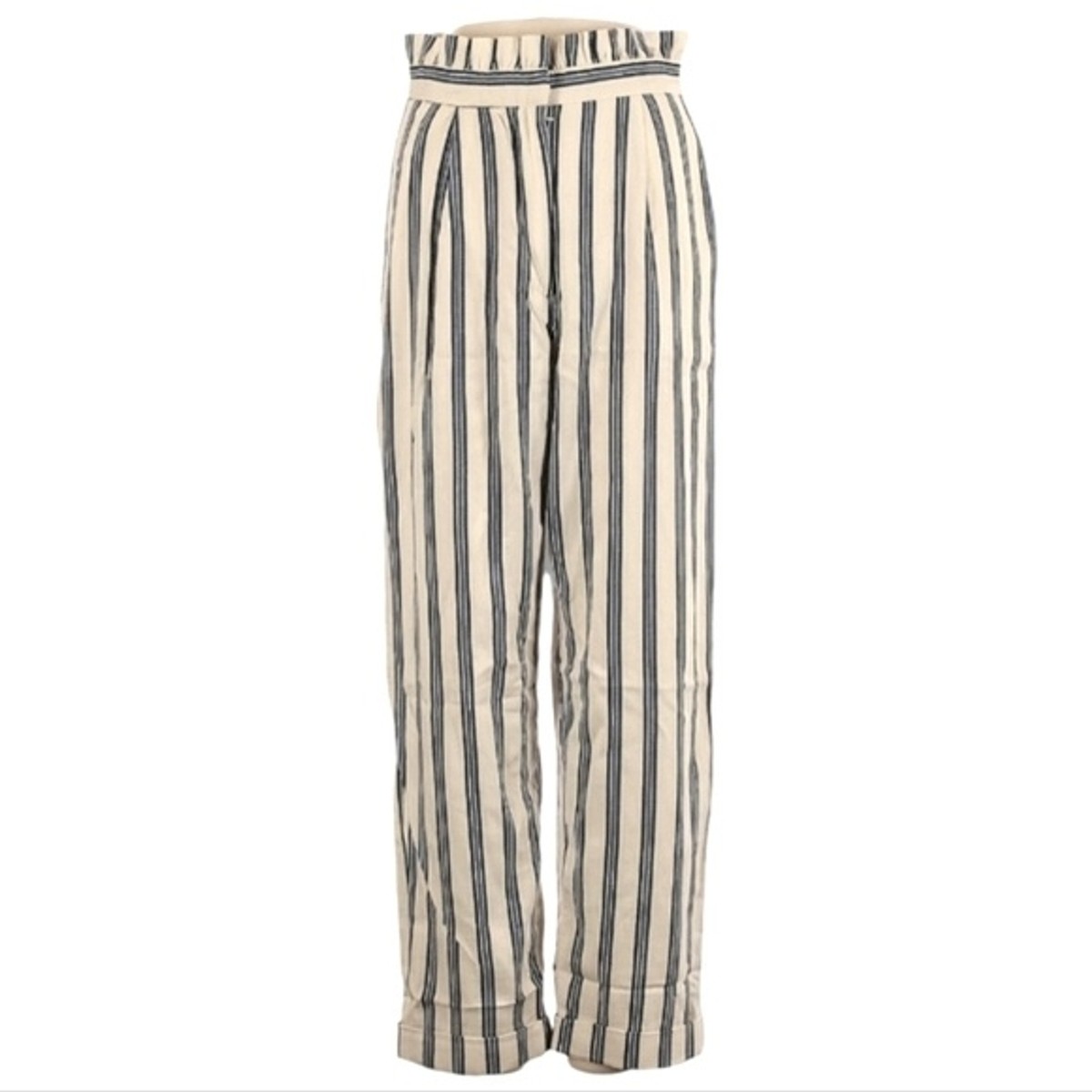 Topshop Blue White Striped Trousers Topshop Straight Leg Striped