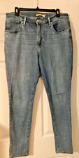 Levi's Medium Blue 721 HIGH RISE SKINNY WOMEN'S JEANS size 32 x30