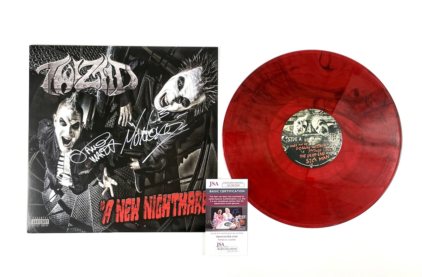 Twiztid Signed Red & Black Marbled Color Vinyl Record A New Nightmare JSA COA 🔥
