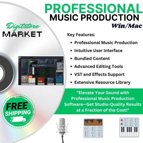 Pro Music Production-MultiTrack Audio Editing-Mixing-Recording DAW Software-Beat - Picture 2 of 11