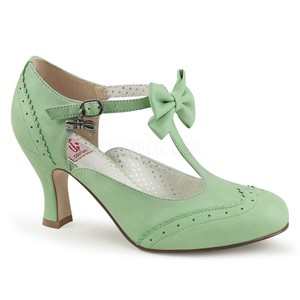 green pumps shoes