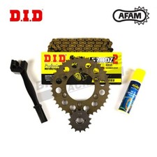 DID AFAM Gold Chain & Sprocket Kit (Alloy Rear) fits Suzuki PE175 1980-1984