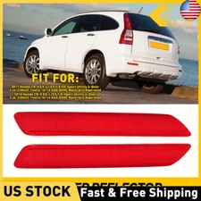 Rear Bumper Reflector Lights For Honda CRV CR-V 2010 2011 Left Right Brake Lamps