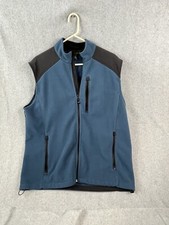 Eddie Bauer Vest Fleece Mens Size Large Blue