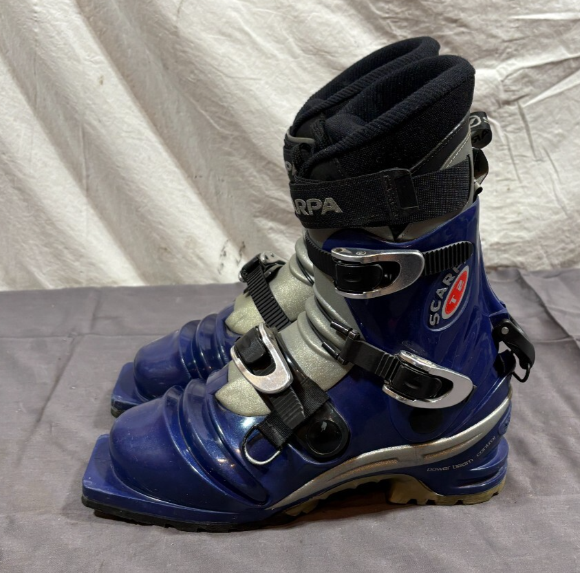 SALOMON Scarponi da sci Scarpa T2 3 pin 75 mm Telemark US uomo 7 5 EU 40 blu ECCELLENTI