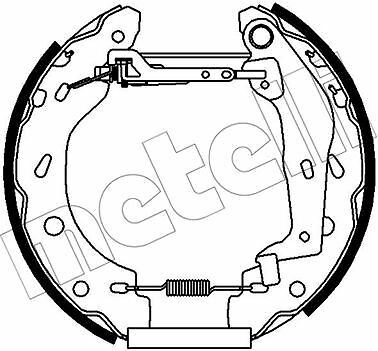 Jeu de mâchoires de frein Smart Fortwo 0.7 0.8 cdi kit garnitures tambour