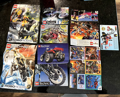 Lego Technic LOT of 4 Catalogs plus 2 Bonus Instruction Pamplets!