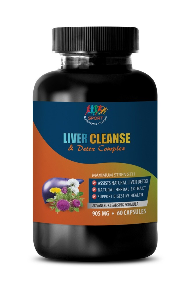 liver support capsules - Liver Cleanse and Detox 905mg - powerful antioxidants 1