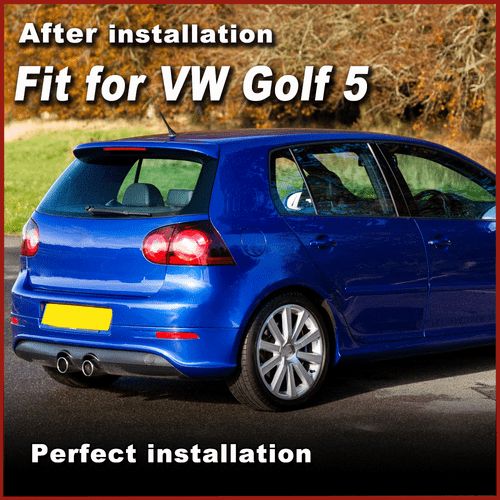 2Pcs Rear Bumper Tail Red Reflectors Cover Fit for VW Golf 5 MK5 R32 2006-2009 - Picture 3 of 15