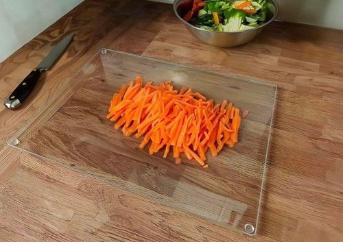 Acense Tempered Glass Worktop Saver, Toughened Glass, Smooth Edges 40 x 30cm - Picture 15 of 18