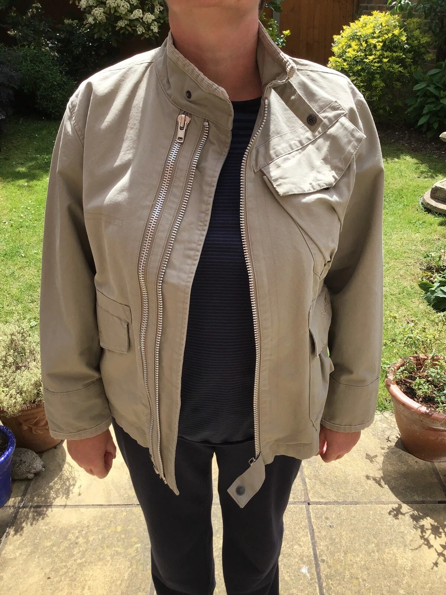 Boxfresh Lightweight Summer Jacket Size M Size 14 16 Unisex Beige Stone Colour