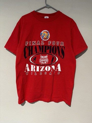 Vintage Arizona Wildcats T Shirt National Champs Final Four 1997 Sz L
