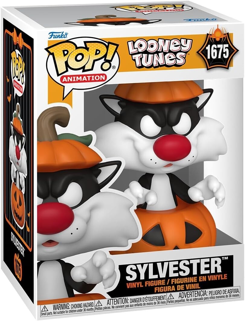 NEW} Looney Tunes Halloween Sylvester with Pumpkin Funko Pop