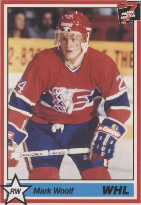 1990-91 7th Inning Sketch WHL - Mark Woolf #200 - 1 of 1