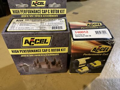 NEW ACCEL 8234- Distri Cap & Rotor Kit 85-95 5.0L 140012 Coil 1984-1998