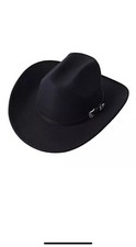 Men Women Wide Brim Western Cowboy Cowgirl Hats with Buckle Belt One Size Black