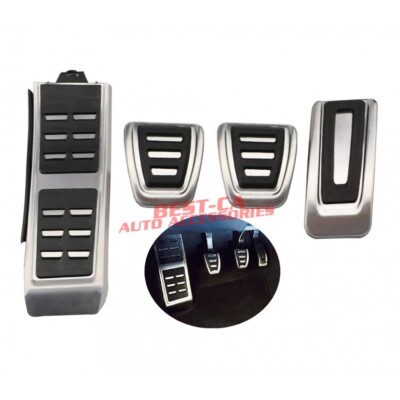 PEDALSET PEDALKAPPEN FUßSTÜTZE MANUELL FÜR AUDI A4 B8 8K A5 A6 4G A7 A8 Q3 Q5