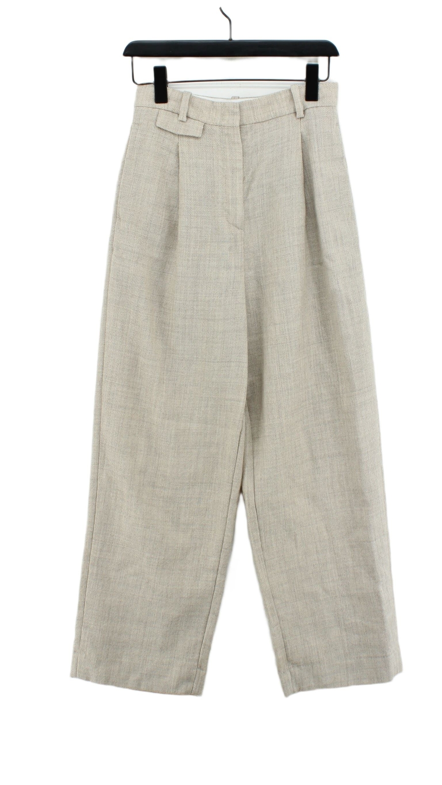 COS Women's Suit Trousers UK 6 Cream 100 Wool WideL… Gem