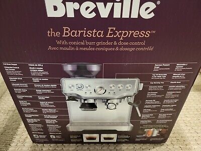 Breville BES870 Barista Express Espresso Machine- New open Breville BES870 Barista Express Espresso Machine- New open