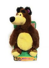 Masha e Orso, Orso morbido peluche 28 cm - Grandi Giochi MHA05201