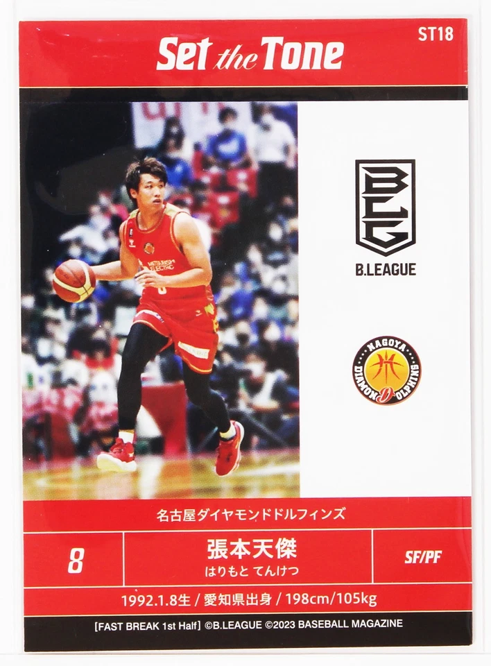 Tenketsu Harimoto - 2023 B.LEAGUE Basketball Trading Holo Card 1st Half - Image 3 of 3